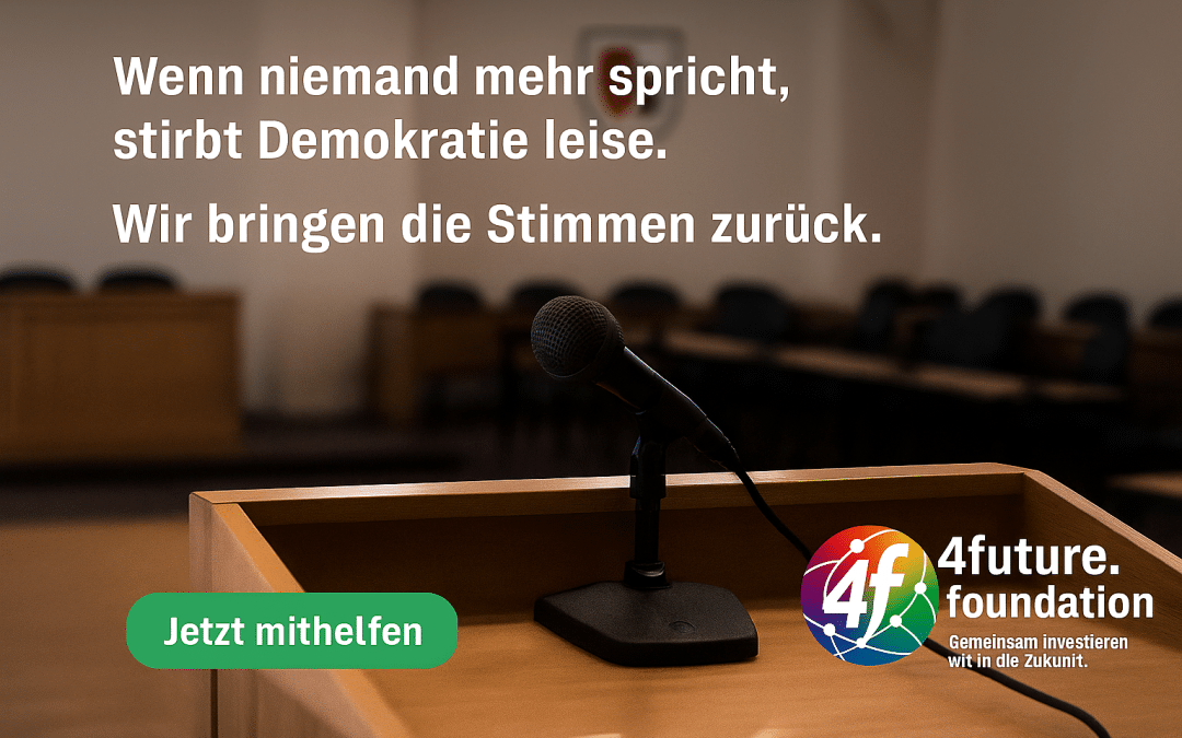 Wenn niemand mehr spricht, stirbt Demokratie leise.